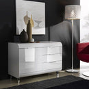 Vega White High Gloss Chest Of Drawers by Lavishway | Chest Of Drawers-23550