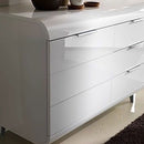 Vega White High Gloss Chest Of Drawers by Lavishway | Chest Of Drawers-23552
