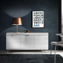 Vega White High gloss Sideboard by Lavishway | Sideboards-23513
