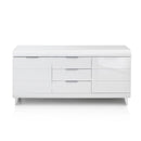 Vega White High gloss Sideboard by Lavishway | Sideboards-23517