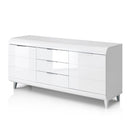 Vega White High gloss Sideboard by Lavishway | Sideboards-23515