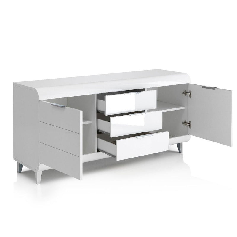 Vega White High gloss Sideboard by Lavishway | Sideboards-23514