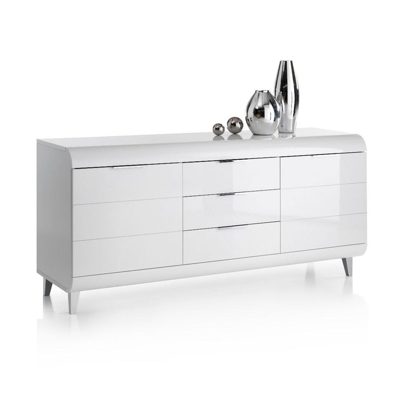 Vega White High gloss Sideboard by Lavishway | Sideboards-23516