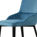 Ventura Velvet Modern Dining Chair Set of 2 by Lavishway | Dining Chairs-23022