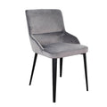 Ventura Velvet Modern Dining Chair Set of 2 by Lavishway | Dining Chairs-23016