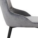 Ventura Velvet Modern Dining Chair Set of 2 by Lavishway | Dining Chairs-23024