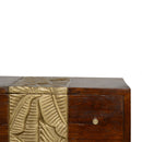 Verandah 2 Drawers Brass Plated Media Unit by Lavishway | TV Units Cabinets-51910