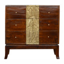 Verandah Brass Plated 3 Drawer Chest by Lavishway | Chest Of Drawers-51927
