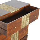 Verandah Brass Plated 3 Drawer Chest by Lavishway | Chest Of Drawers-51928