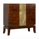 Verandah Brass Plated 3 Drawer Chest by Lavishway | Chest Of Drawers-51926