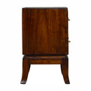 Verandah Brass Plated Bedside Table by Lavishway | Bedside Tables-51948