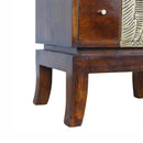 Verandah Brass Plated Bedside Table by Lavishway | Bedside Tables-51945