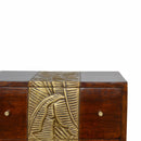 Verandah Brass Plated Bedside Table by Lavishway | Bedside Tables-51947