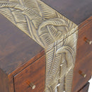 Verandah Brass Plated Bedside Table by Lavishway | Bedside Tables-51946