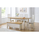 Vermont Ivory Finish Fabric Seat Dining Chair by Lavishway | Dining Chairs-60550