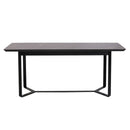 Verona Black Ceramic Top Dining Table by Lavishway | Dining Tables-22991