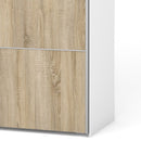 Verona Truffle Oak Finish Sliding Wardrobe by Lavishway | Wardrobe-28654