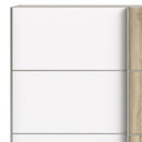 Verona Truffle Oak Finish Sliding Wardrobe by Lavishway | Wardrobe-28652