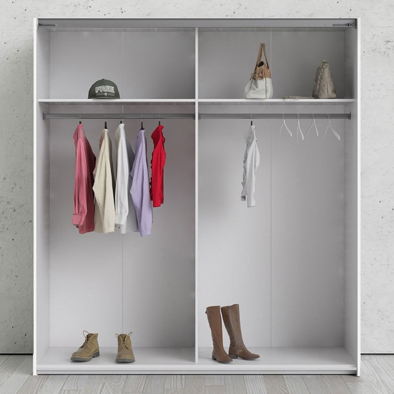 Verona Truffle Oak Finish Sliding Wardrobe by Lavishway | Wardrobe-28649