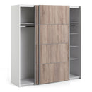 Verona Truffle Oak Finish Sliding Wardrobe by Lavishway | Wardrobe-28671