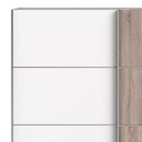 Verona Truffle Oak Finish Sliding Wardrobe by Lavishway | Wardrobe-28664