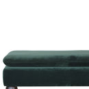 Vida Green Upholstery Velvet Bench by Lavishway | Benches & Storage Benches-59655
