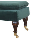 Vida Green Upholstery Velvet Bench by Lavishway | Benches & Storage Benches-59653