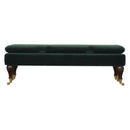Vida Green Upholstery Velvet Bench by Lavishway | Benches & Storage Benches-59649