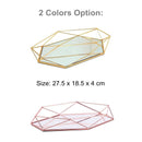 Vintage Glass Metal Storage Tray by Lavishway | Decorative Trays-38326