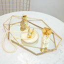 Vintage Glass Metal Storage Tray by Lavishway | Decorative Trays-38324