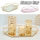 Vintage Glass Metal Storage Tray by Lavishway | Decorative Trays-38323