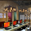 Industrial Black Metal Chandelier by Lavishway | Pendant Lighting-50375