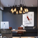 Industrial Black Metal Chandelier by Lavishway | Pendant Lighting-50374