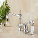 Vintage Style Chrome Plated Tap & Hand Shower by Lavishway | Bathtub Faucets-49638