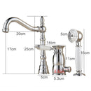 Vintage Style Chrome Plated Tap & Hand Shower by Lavishway | Bathtub Faucets-49646