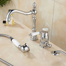 Vintage Style Chrome Plated Tap & Hand Shower by Lavishway | Bathtub Faucets-49639