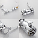 Vintage Style Chrome Plated Tap & Hand Shower by Lavishway | Bathtub Faucets-49644