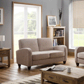 Vivo Upholstered Fabric 2 Seater Sofa by Lavishway | Fabric Sofas-60552