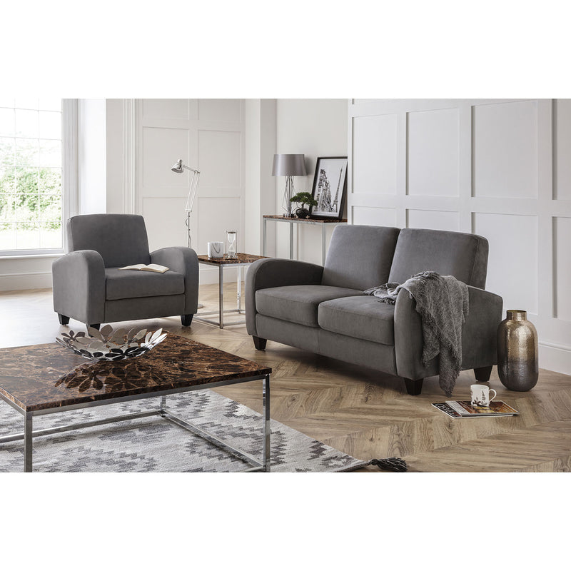 Vivo Upholstered Fabric Armchair by Lavishway | Fabric Sofas-60537