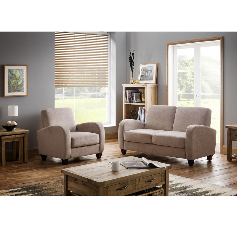 Vivo Upholstered Fabric Armchair by Lavishway | Fabric Sofas-60536