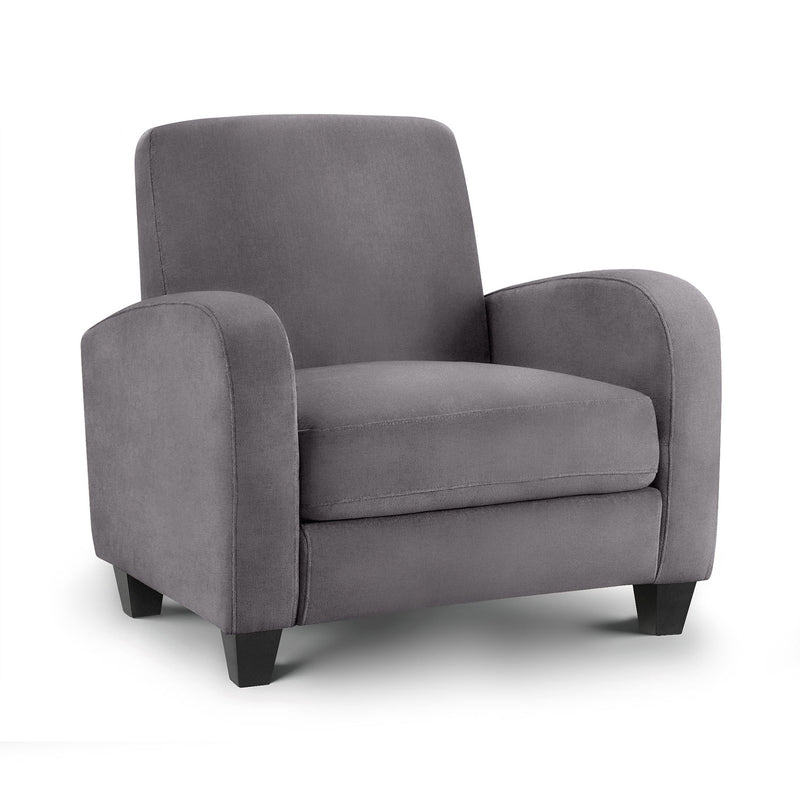 Vivo Upholstered Fabric Armchair by Lavishway | Fabric Sofas-60535