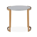 Voltare High Gloss Grey Top Side Table by Lavishway | Side Tables-22989