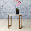 Voltare High Gloss Grey Top Side Table by Lavishway | Side Tables-22985