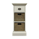 Wicklewood 2 Baskets Unit Cabinet in White by Lavishway | Hallway Cabinets-33736