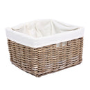 Wicklewood Rattan Wicker Rectangular Basket by Lavishway | Storage Baskets & Boxes-36074