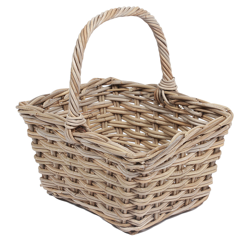 Wicklewood Wicker Square Flower Basket by Lavishway | Storage Baskets & Boxes-36073