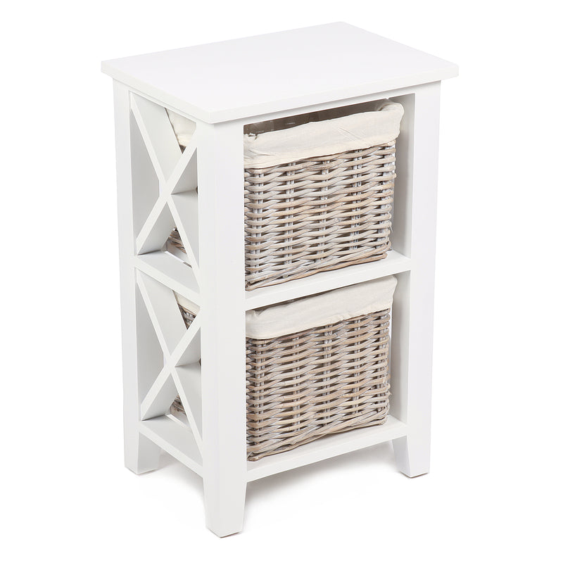 Wicklewood Vertical 2 Basket Unit Cabinet by Lavishway | Hallway Cabinets-36079