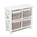 Wicklewood Square 4 Basket Unit Cabinet by Lavishway | Hallway Cabinets-36078