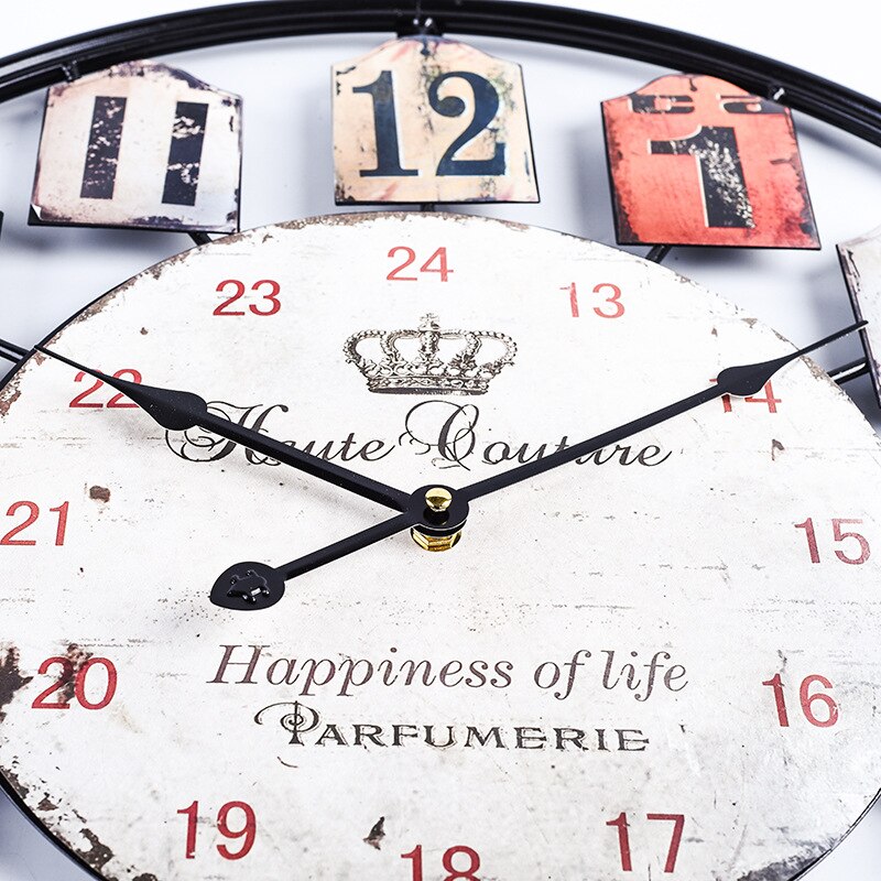 Modern 3D Large Retro Wall Clock by Lavishway | Wall Clocks-40860