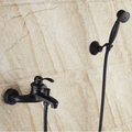 Classic Style Shower Set With Sliding Bar by Lavishway | Bathtub Faucets-49477